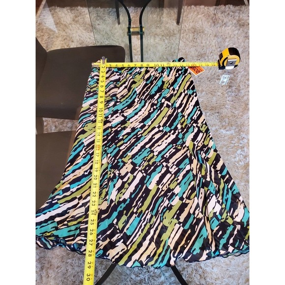 Ross Women Multicolor Polyester A-Line Pull On Casual Knee Length Skirt Size 10 - Picture 7 of 8